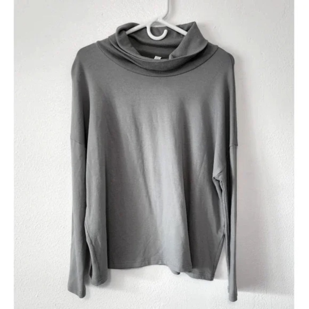 Anthropologie Daily Ritual Pullover Turtleneck Terry Sweater